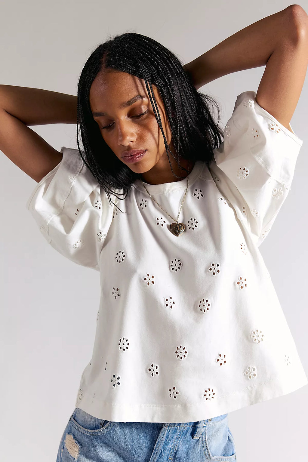 Jessie Eyelet Tee