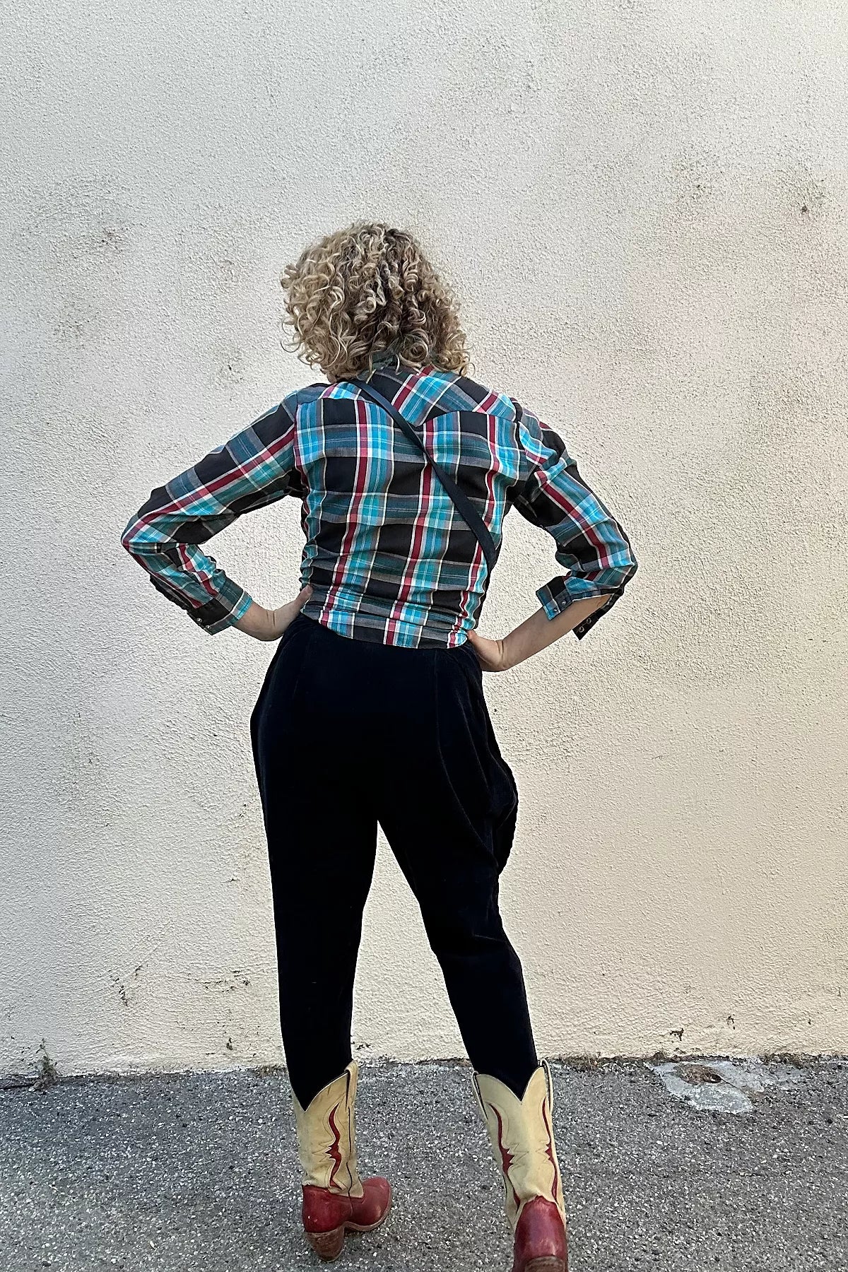 Vintage Issey Miyake Black Corduroy Stirrup Pants Selected by The Curatorial Dept.