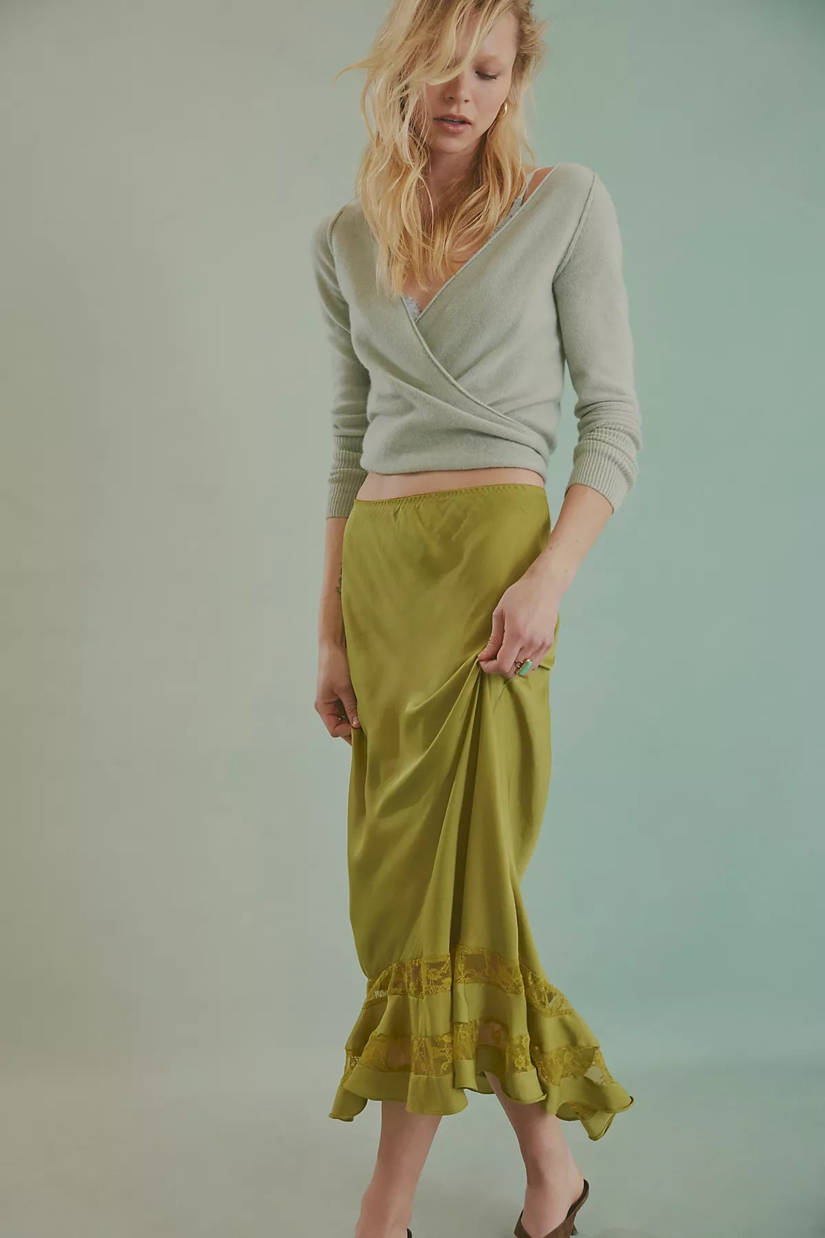 Long Lost Lover Maxi Slip Skirt