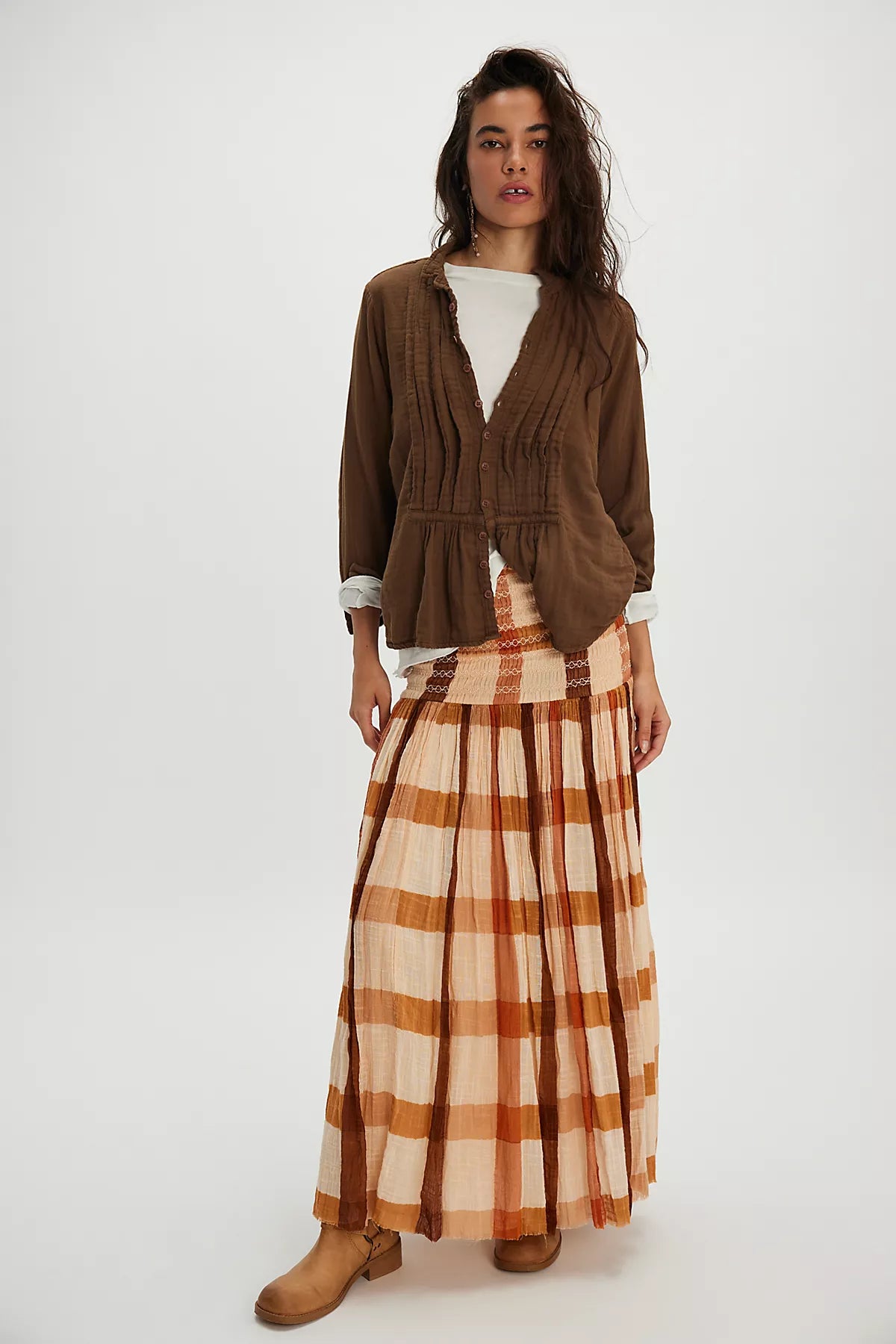 FP One Ravenna Printed Convertible Maxi Skirt