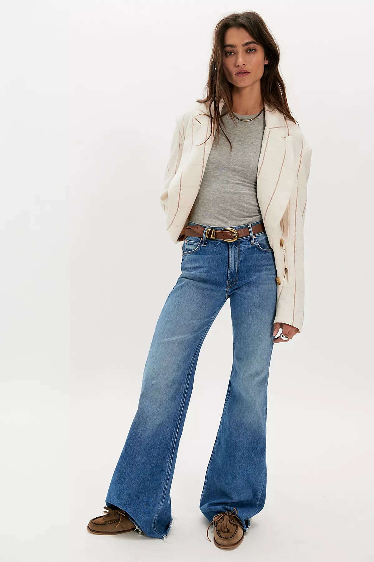 MOTHER The Doozy Fray Flare Jeans