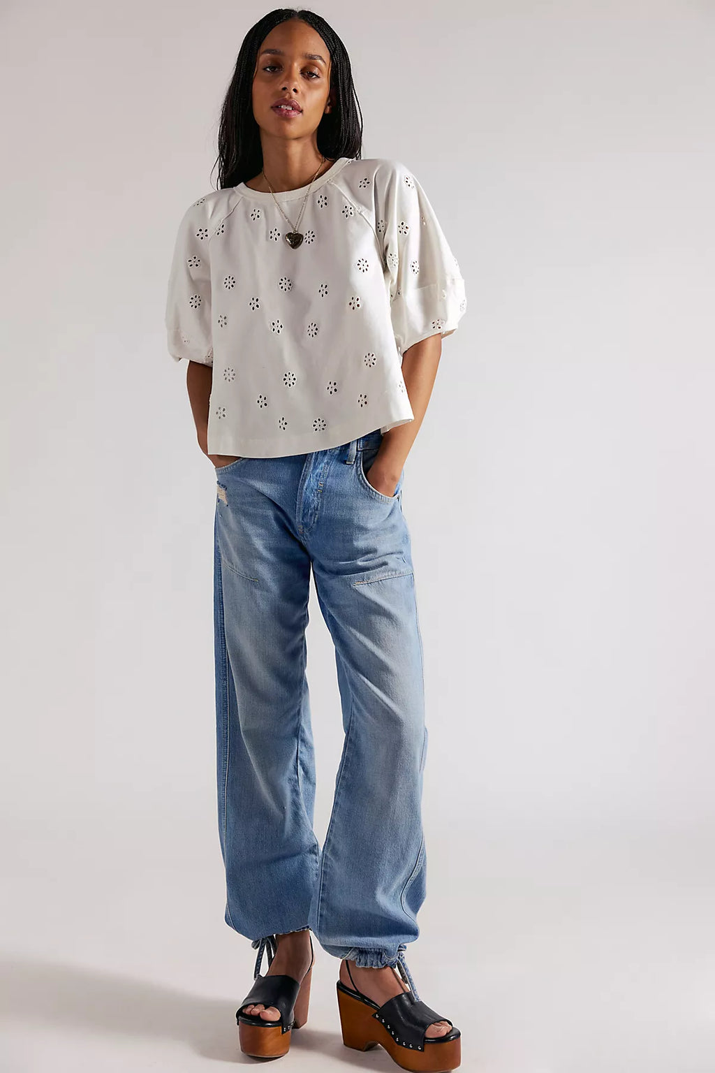 Jessie Eyelet Tee