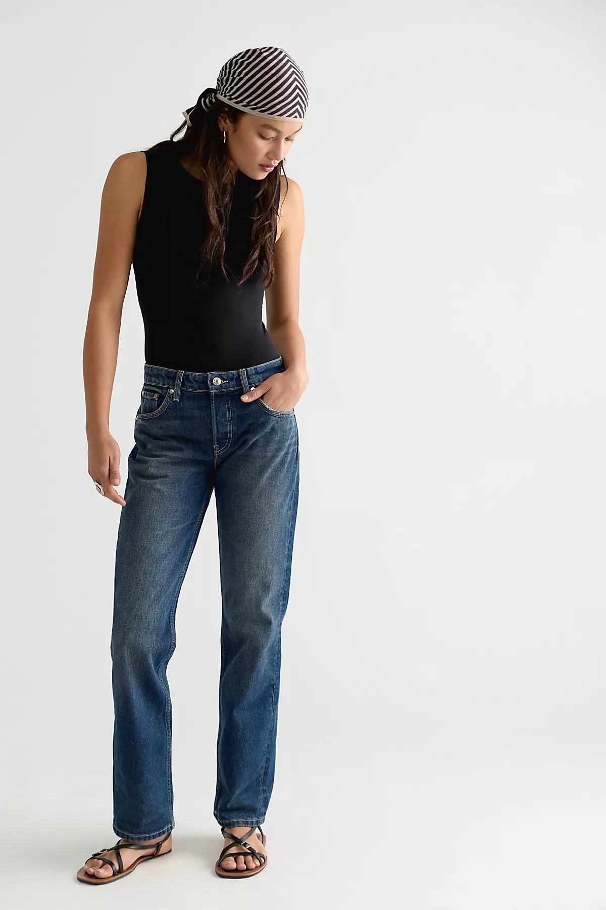 EB Denim Ariel Mid-Rise Wedgie Jeans
