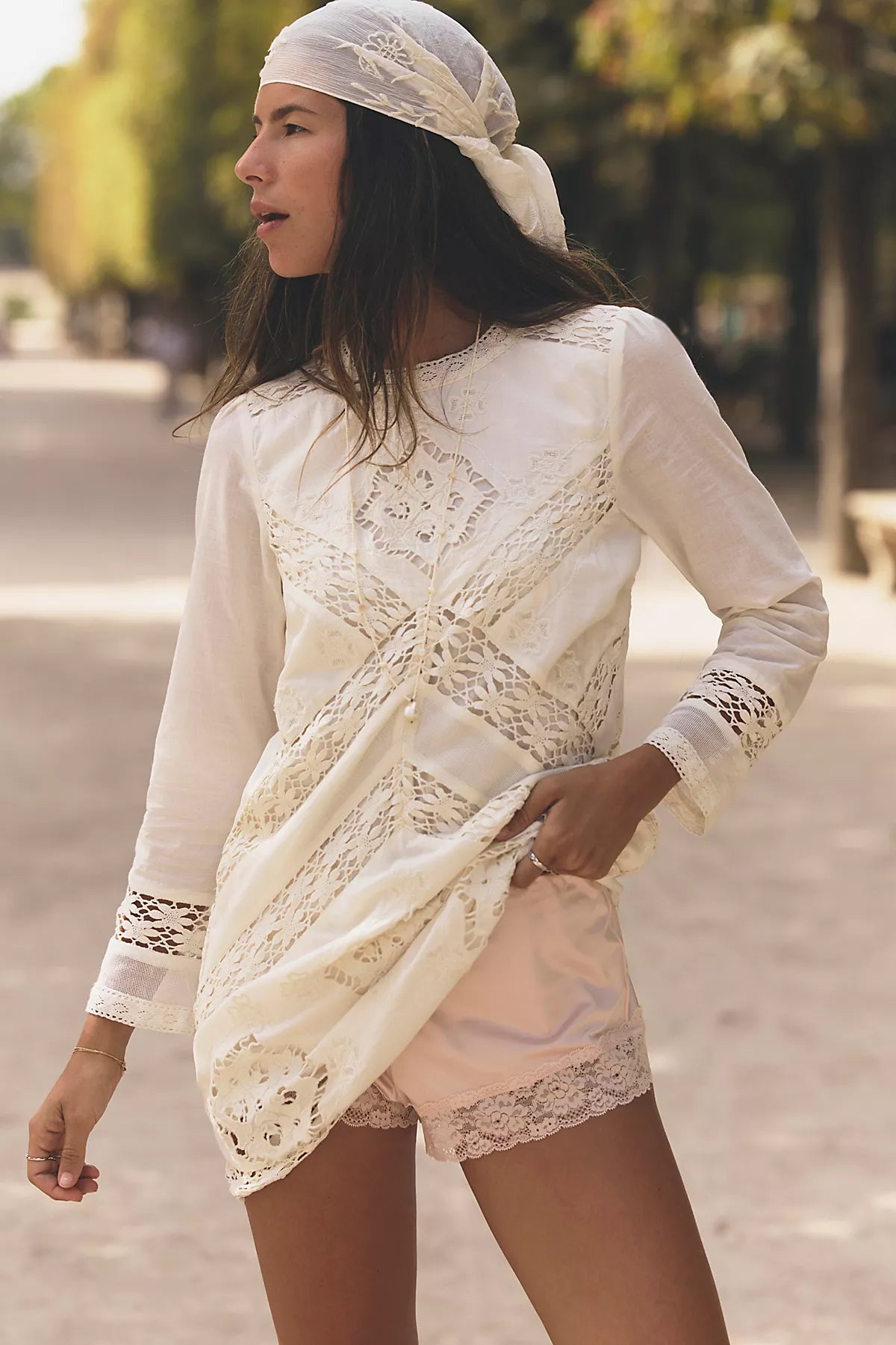 Sentimental Melody Lace Mini Dress
