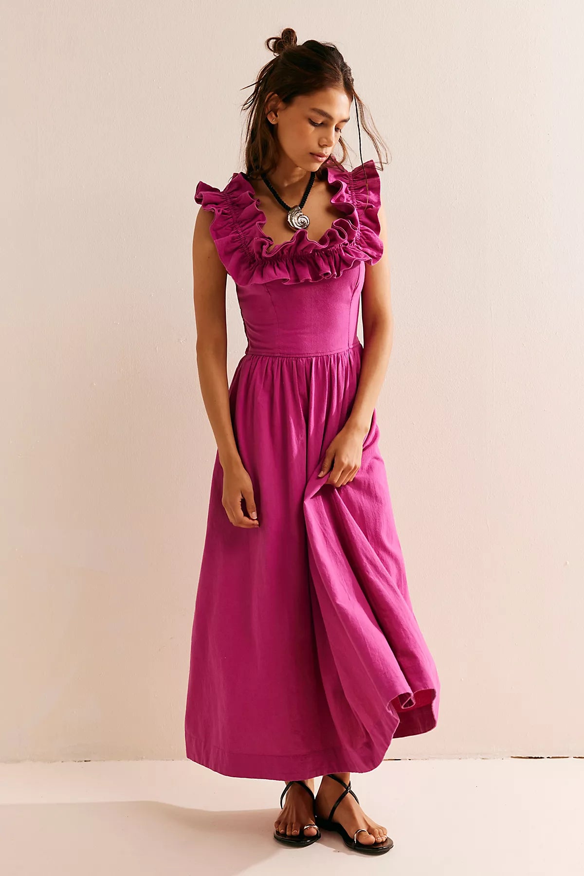 Ruffle It Up Midi Dress
