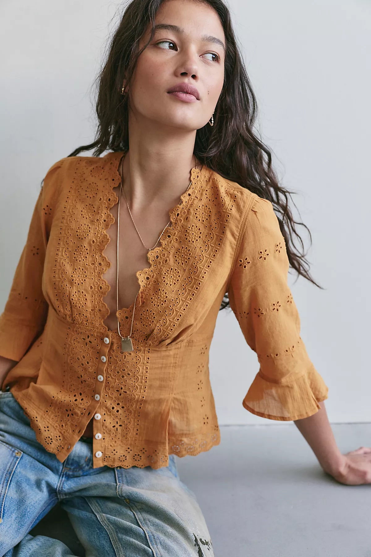 Salone Eyelet Top