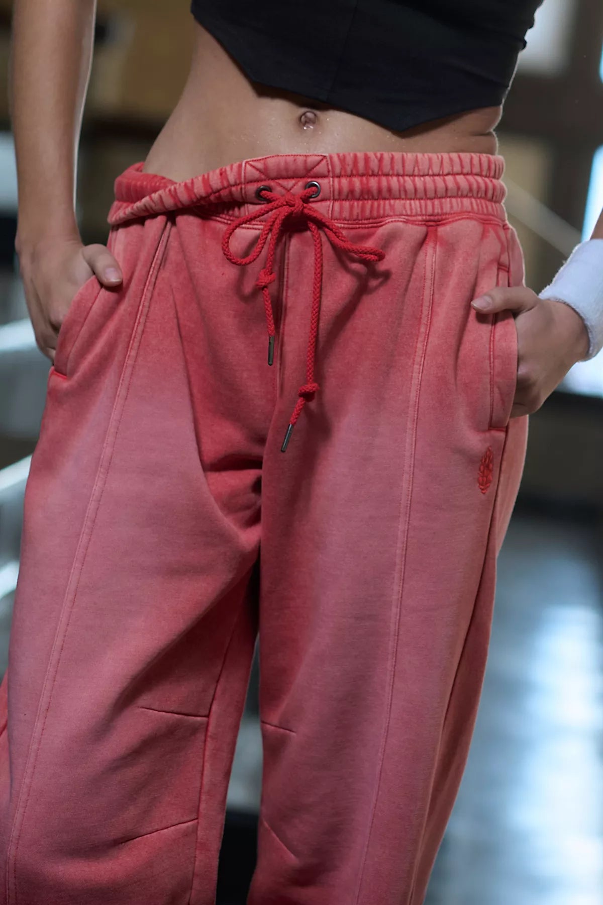 Sprint To The Finish Washed Pants