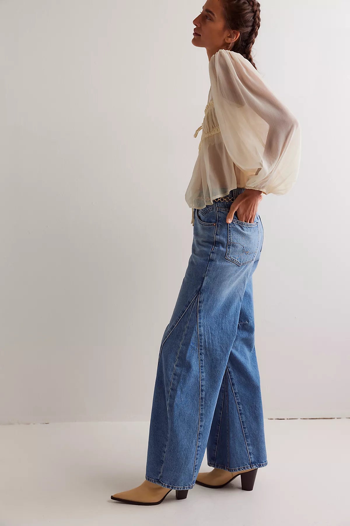 We The Free Eden High Slouchy Flare Jeans