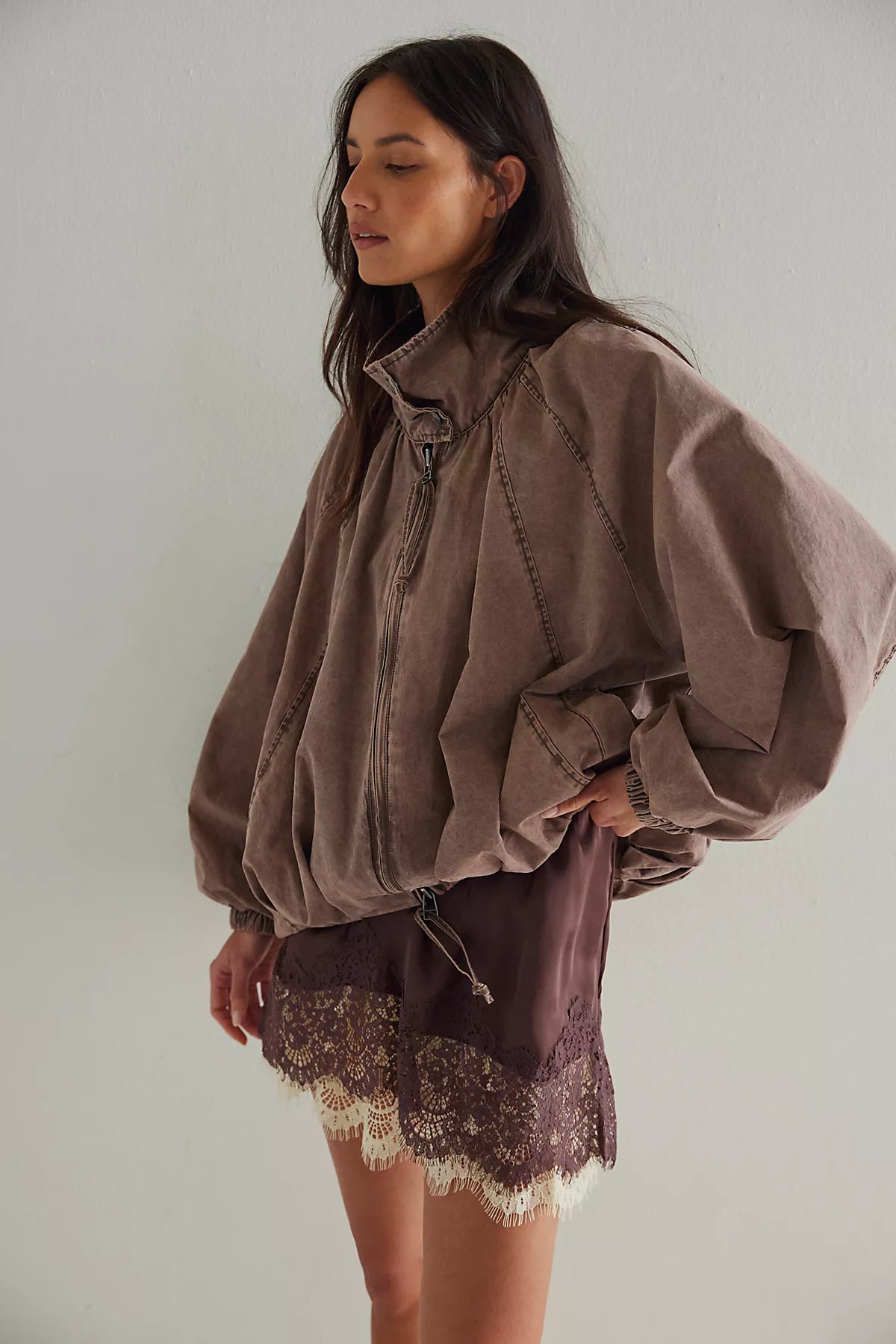 Meet Me In The Middle Mini Slip Skirt