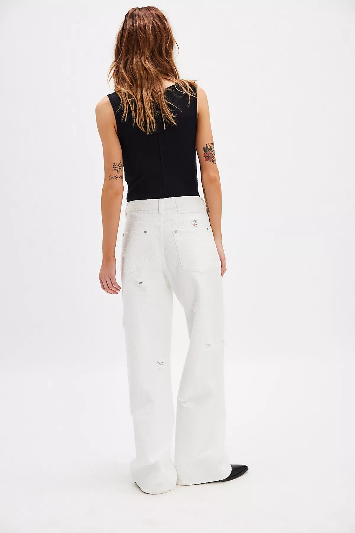 OneTeaspoon Jackson Textured Mid-Rise Jeans