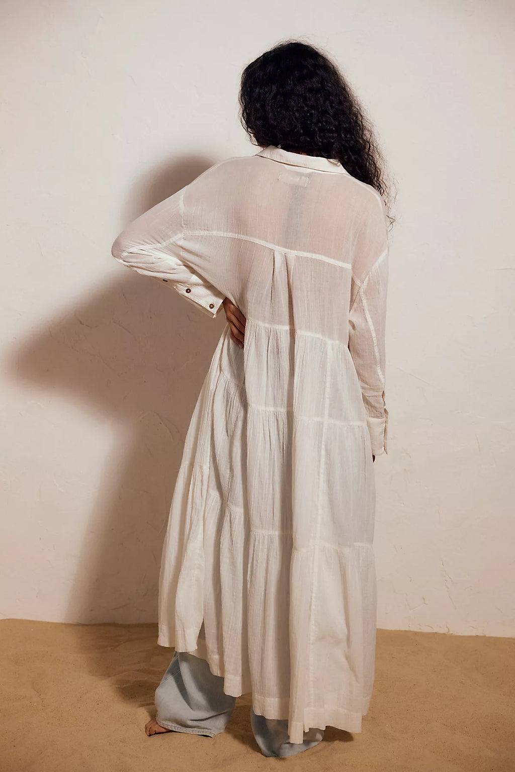 Salt Breeze Cotton Midi Dress