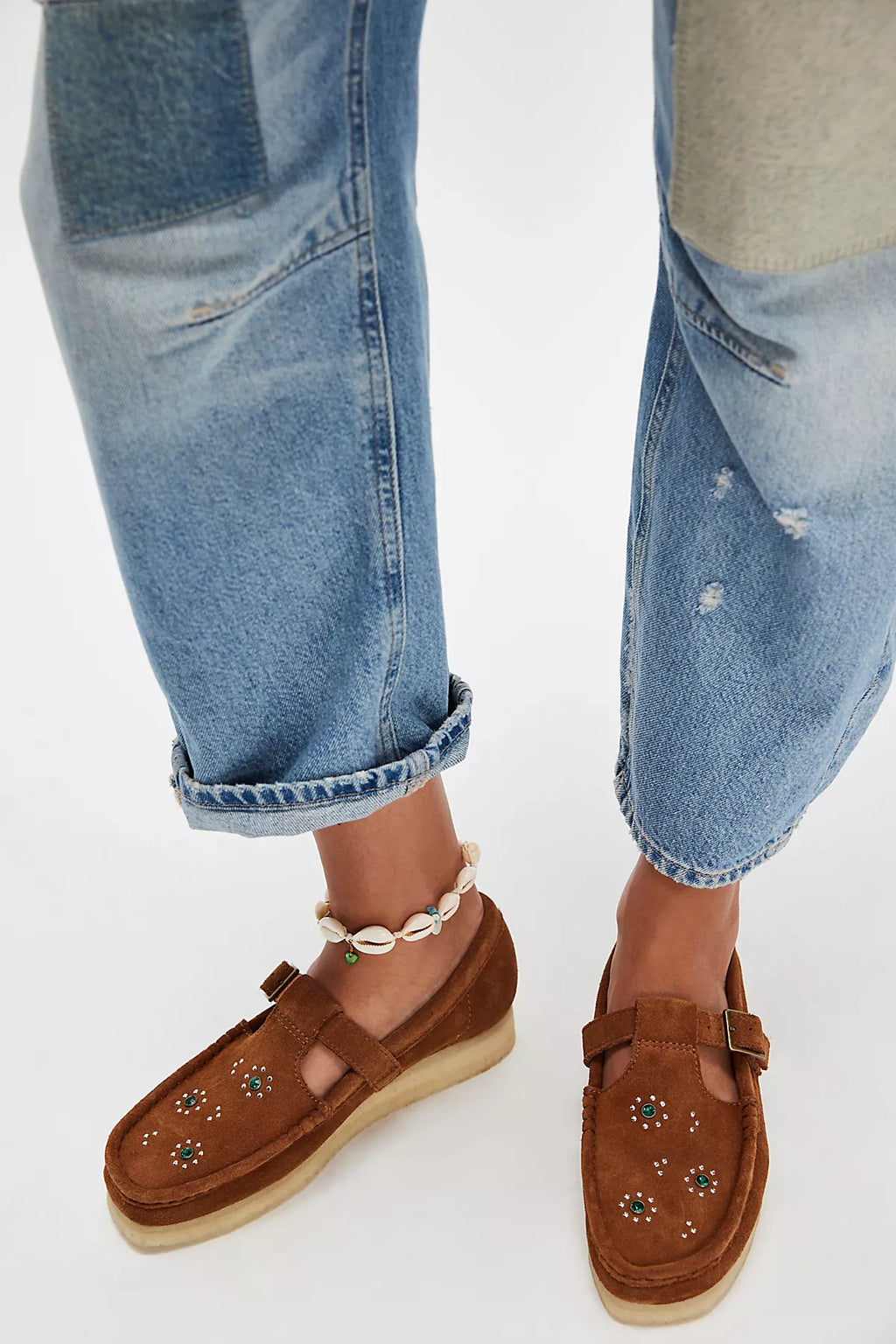 Clarks Wallabee T-Bar Mary Janes