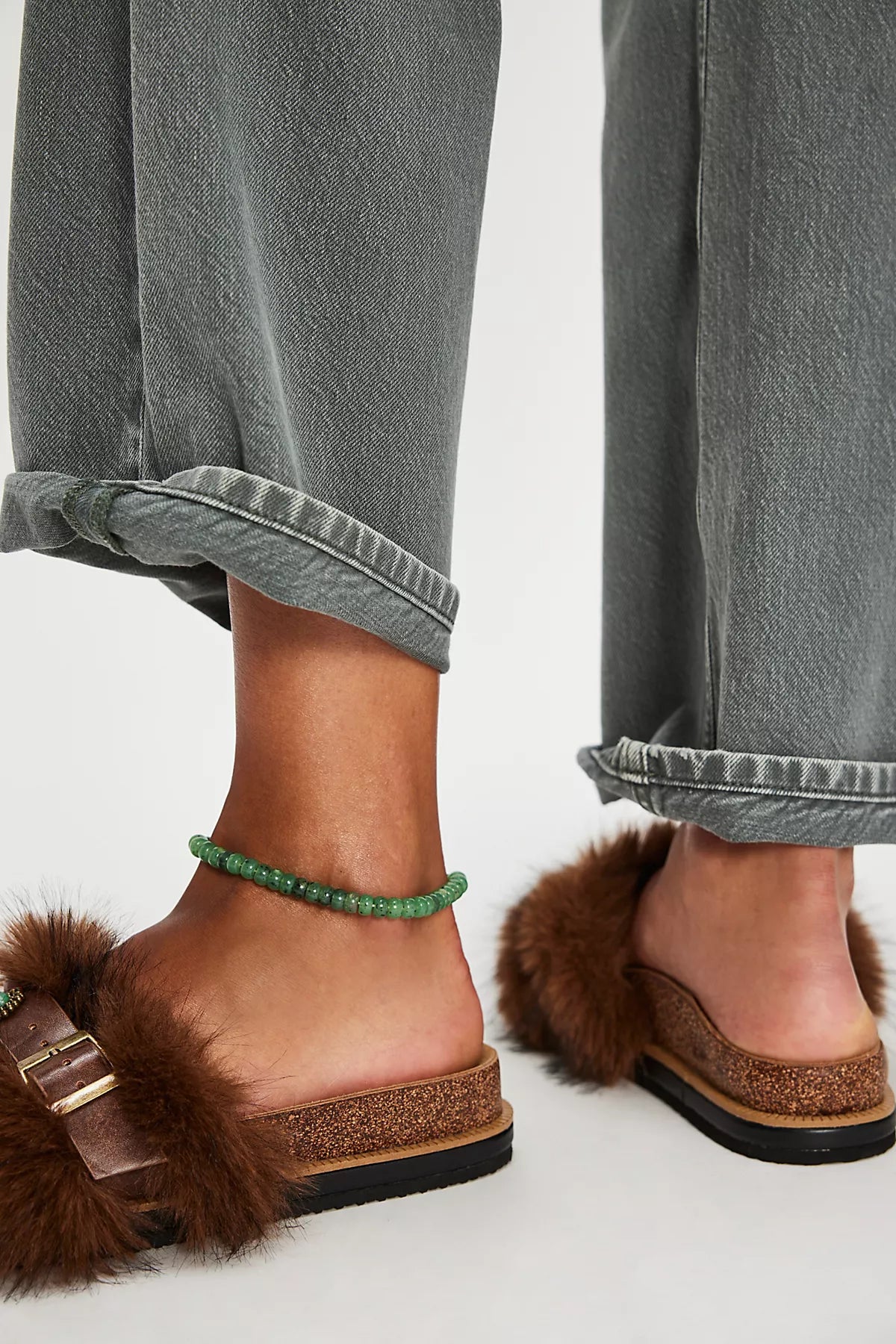 Frankie Faux Fur Slide Sandals