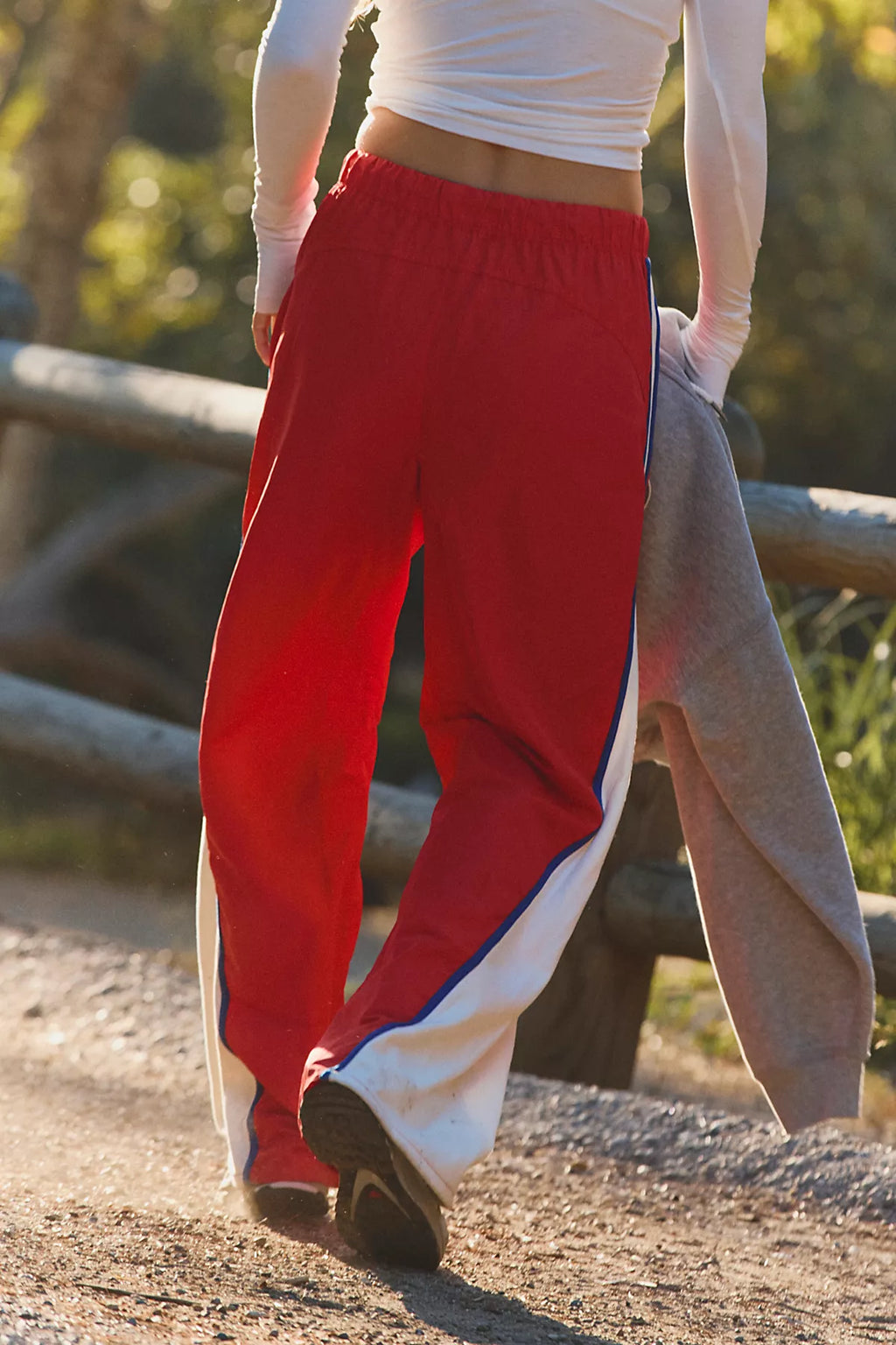 Retro Rider Fleece-Paneled Pants