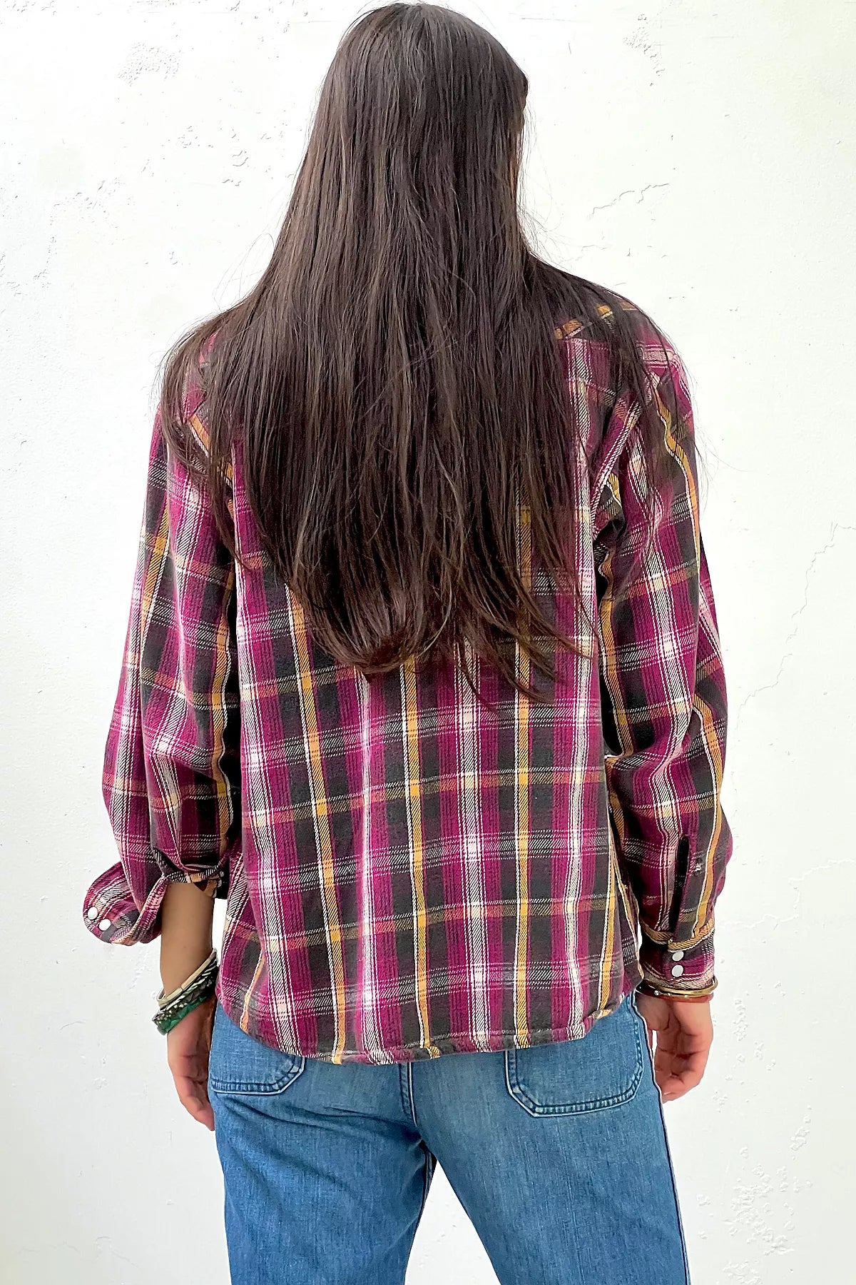 Vintage Dakota Plaid Snappy Top Selected by Anna Corinna
