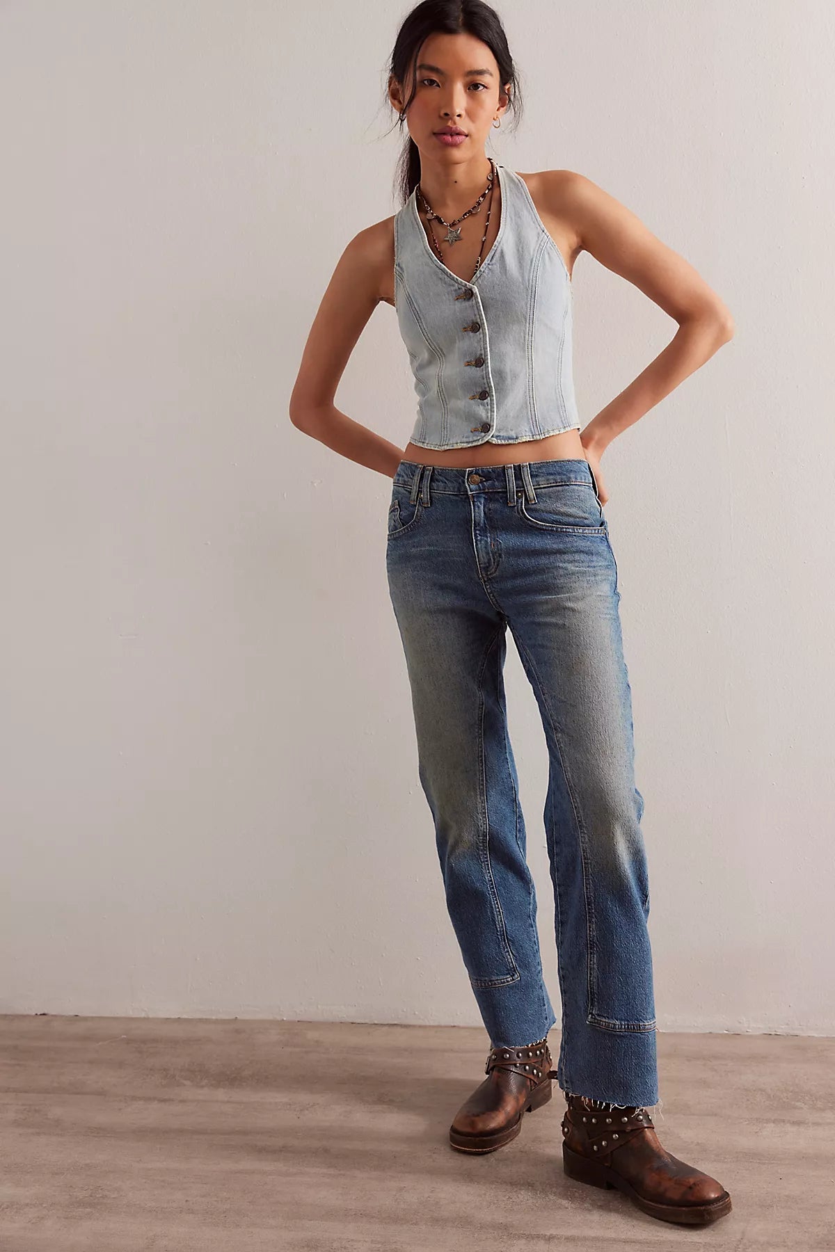 We The Free Risk Taker Mid-Rise Jeans