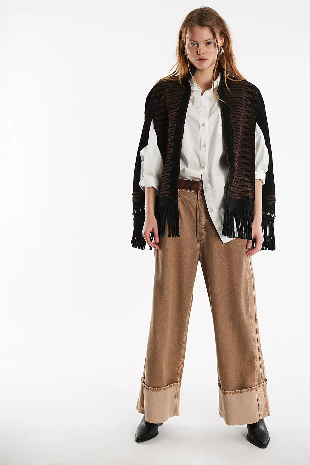 Understated Leather x FP Suede Poncho