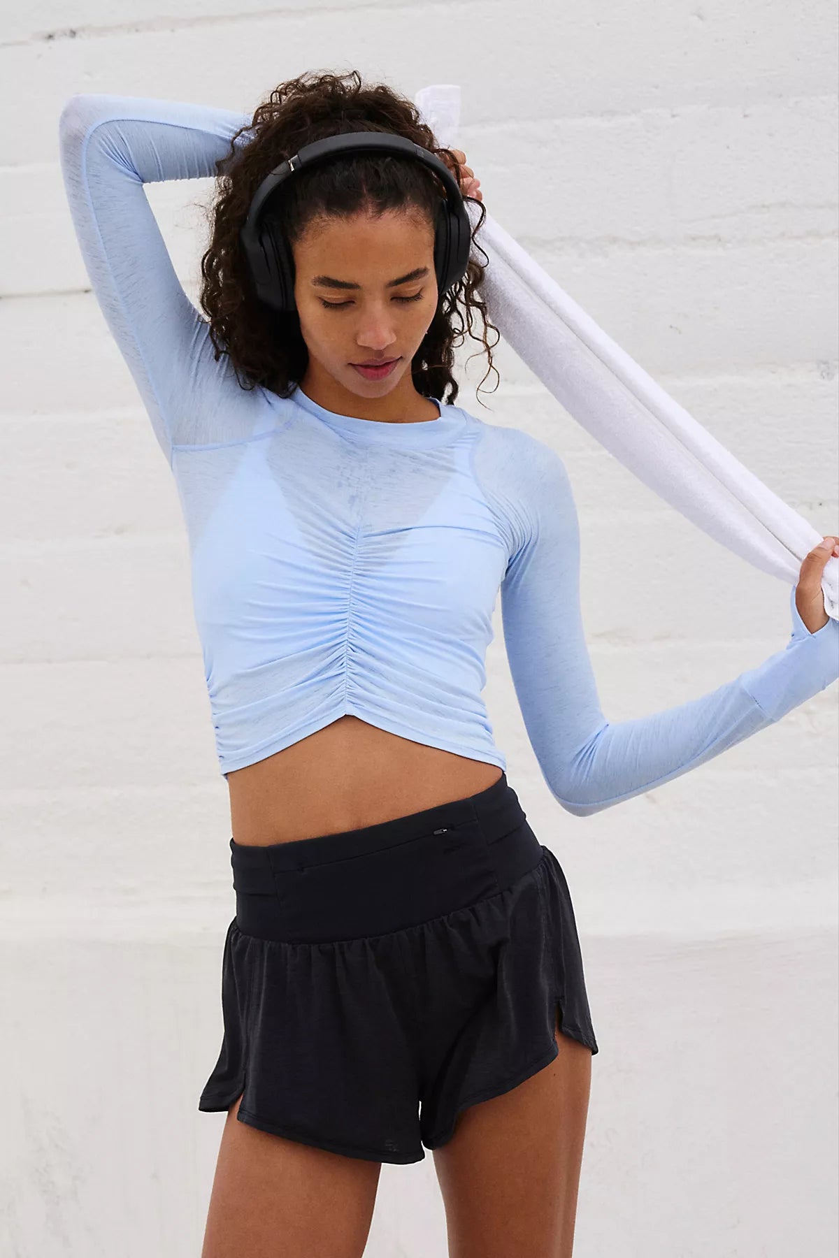 Tempo Ruched UV Protection Long Sleeve