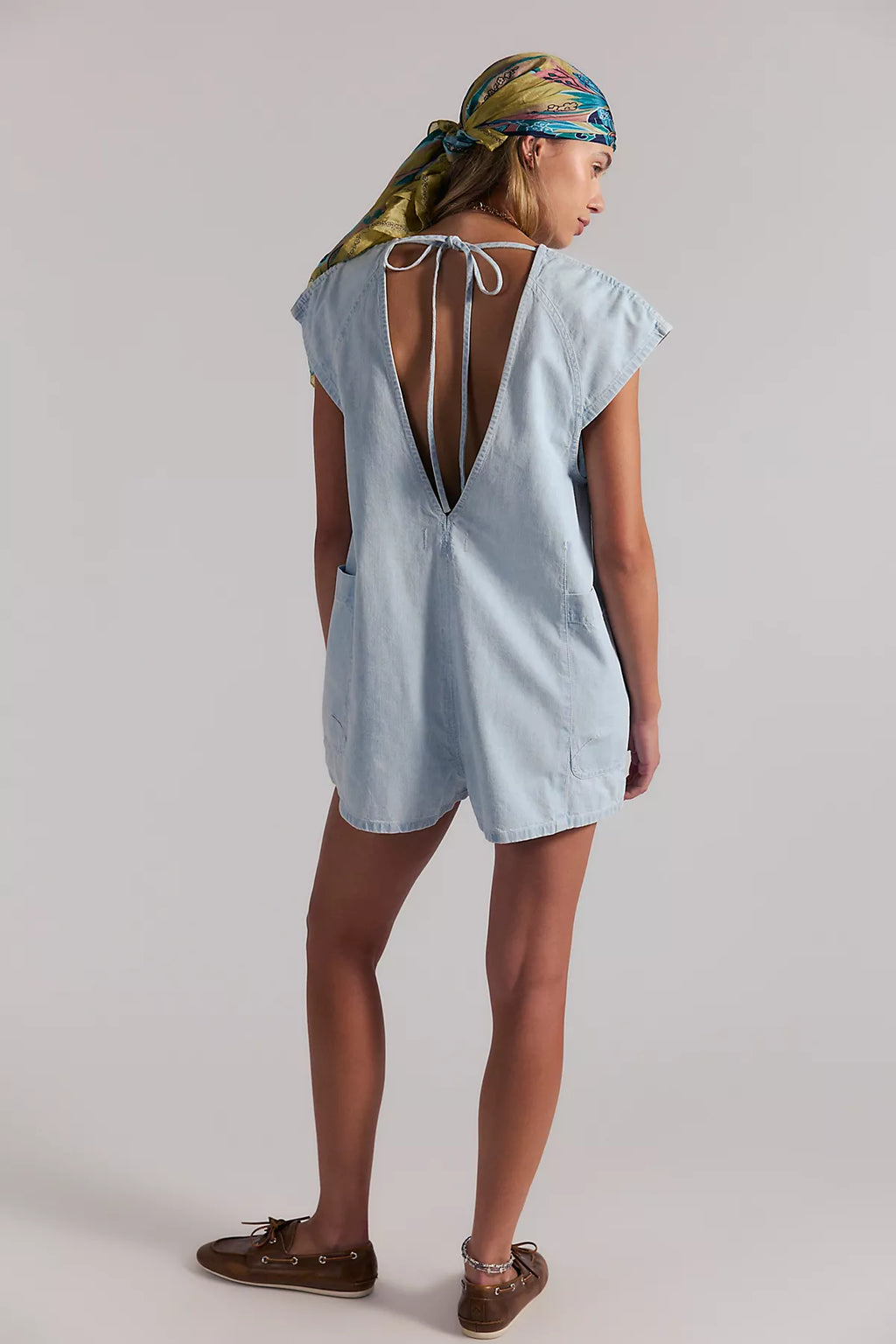 Free Fall Denim Romper