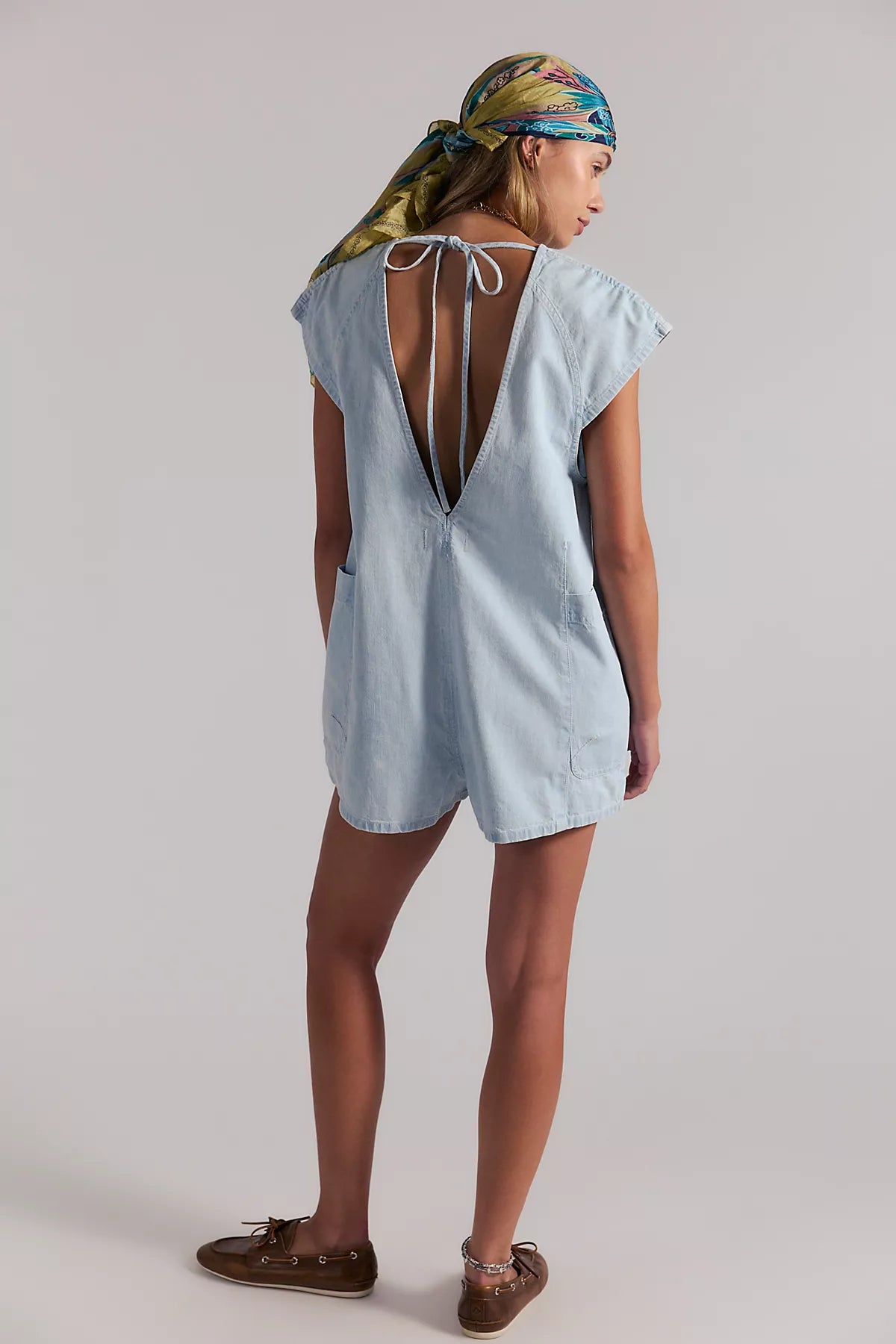 Free Fall Denim Romper
