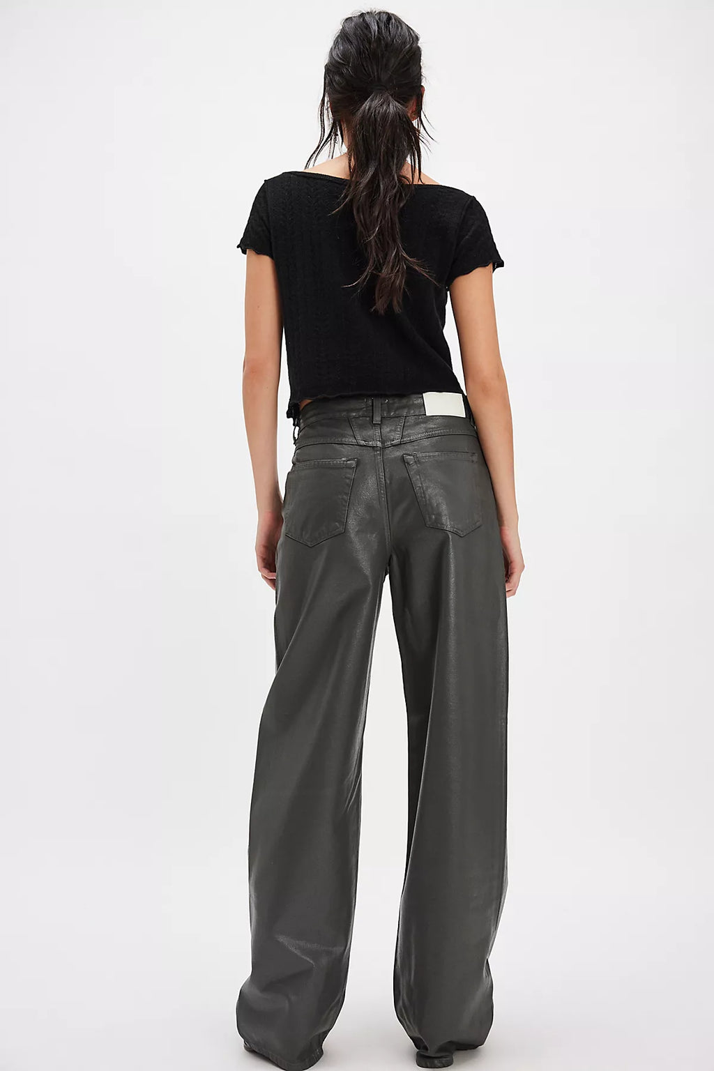 Closed Nikka Wide-Leg Coated Jeans