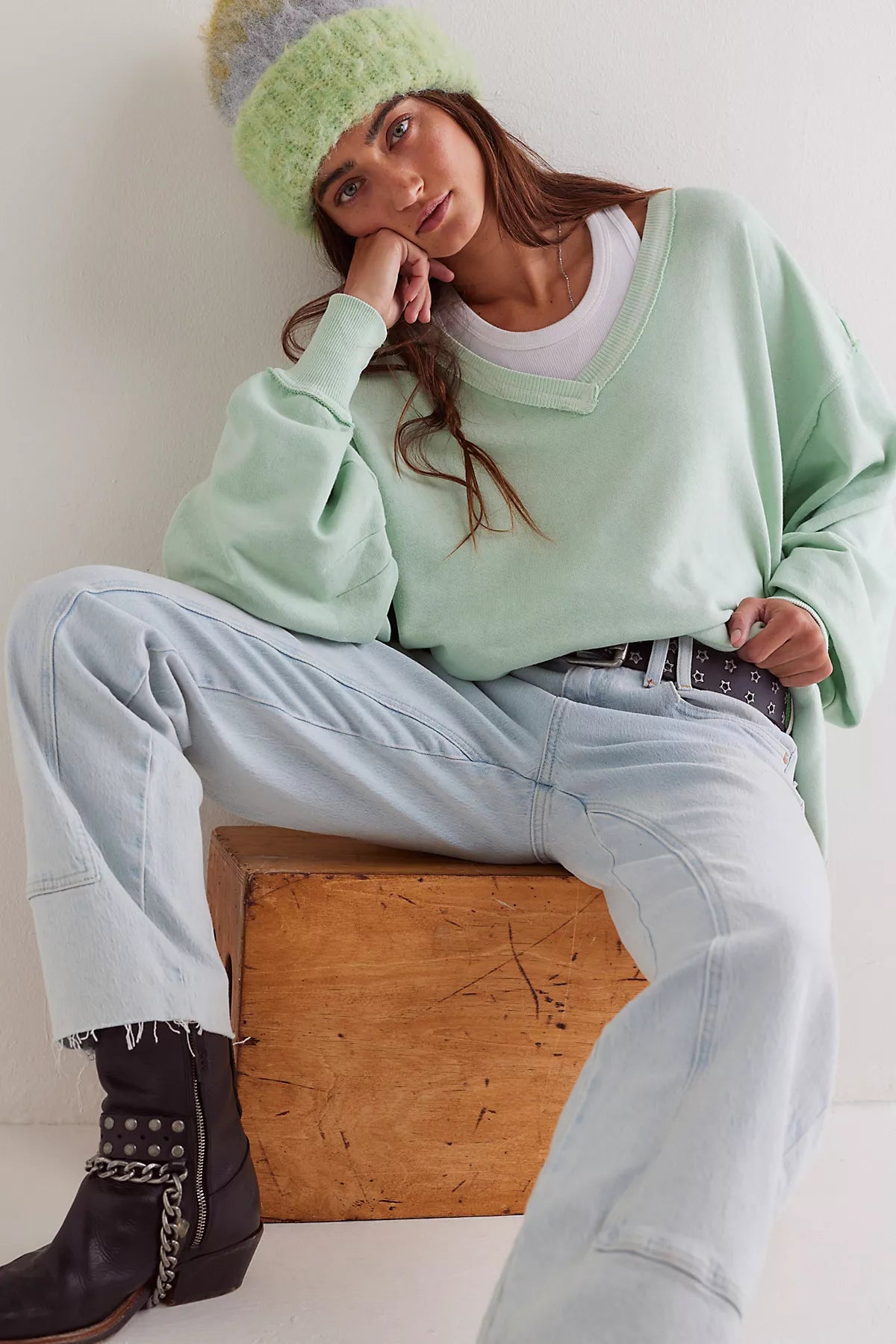 We The Free Venice V-Neck Sweatshirt