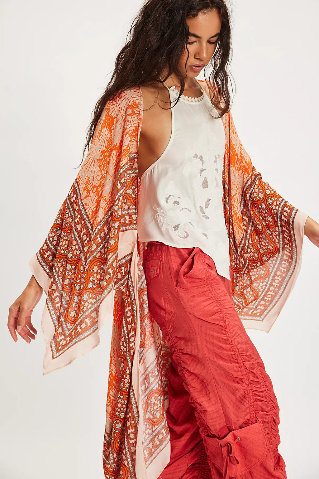 Magic Dance Border Print Duster