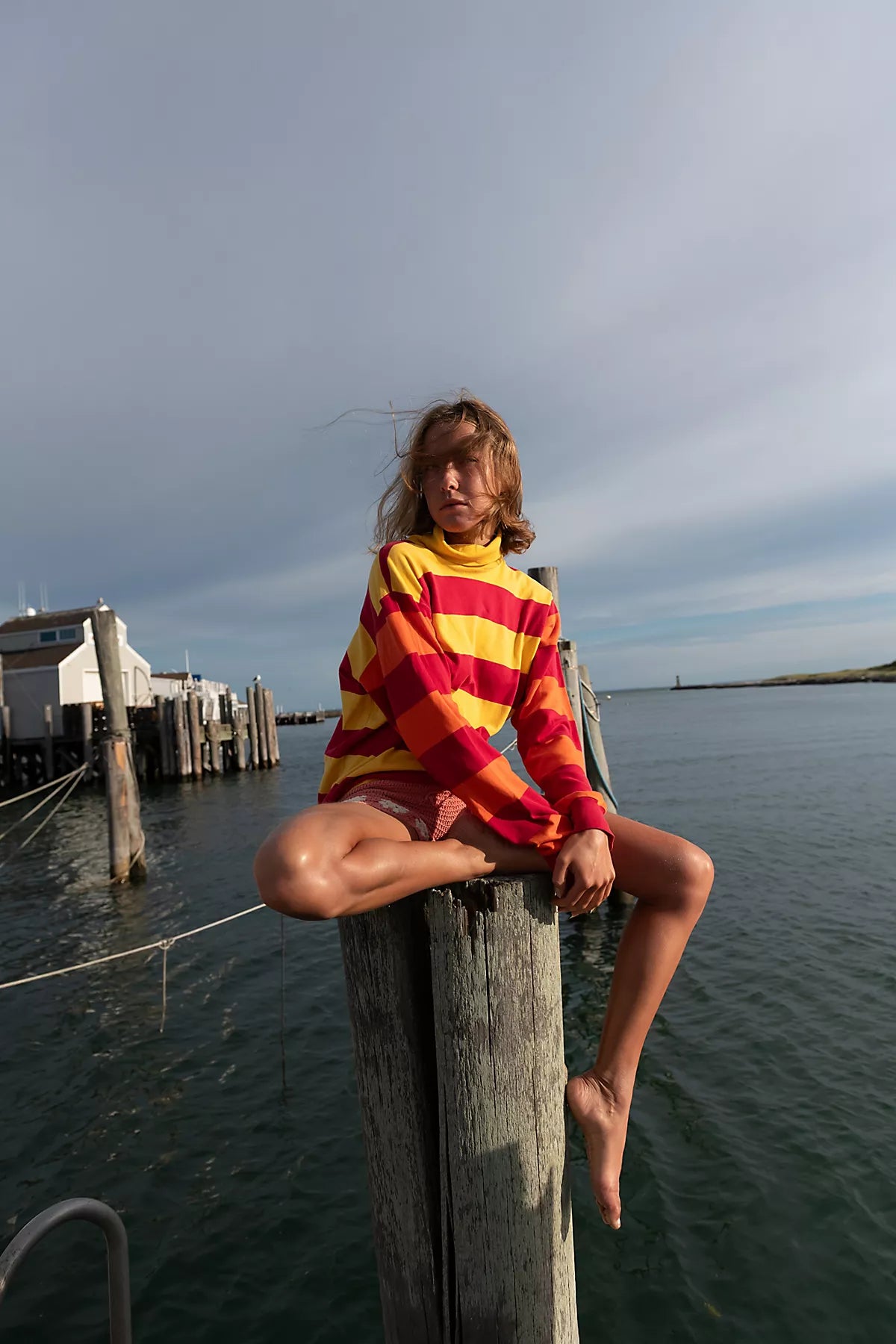 Vintage Colorblocked Stripe Shirt