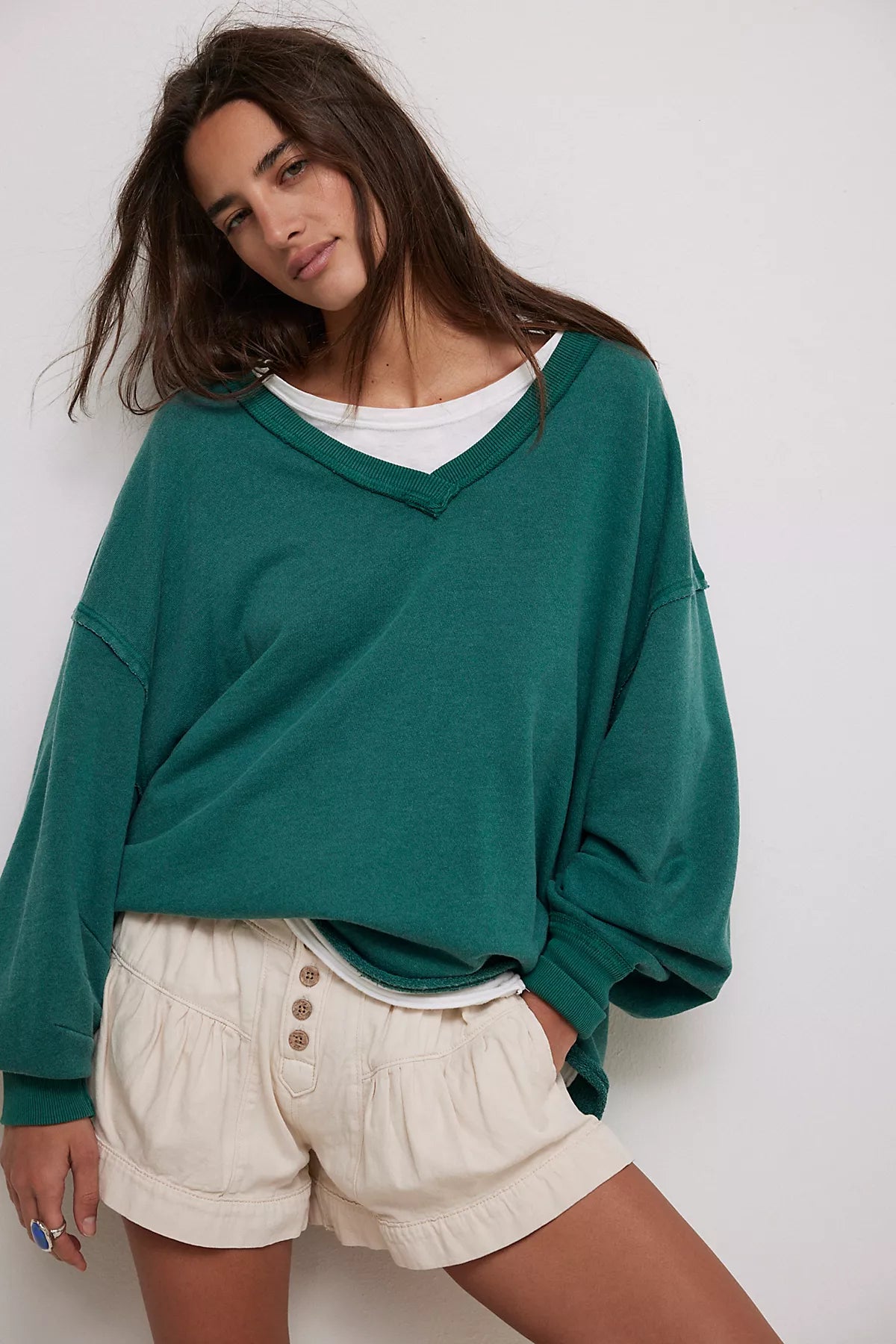 We The Free Venice V-Neck Sweatshirt